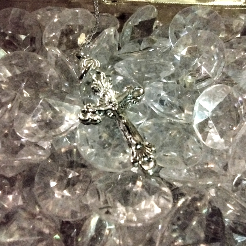 925 Sterling Silver Rosary Necklace - Picture 7 of 7